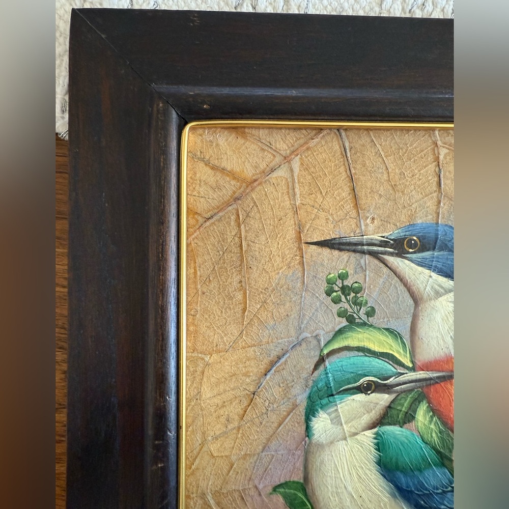 Vintage Colorful Mixed Media Birds Paintings - Picture 9 of 16